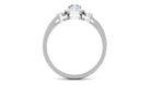 Rosec Jewels-1.25 CT Pear Shape Moonstone Engagement Ring with Diamond Accent