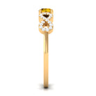 Rosec Jewels-Solitaire Yellow Sapphire and Diamond Infinity Solitaire Ring