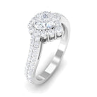 Rosec Jewels-Heart Shape Moissanite Bypass Engagement Ring