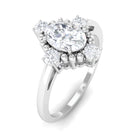 Rosec Jewels-Oval Shape Moissanite Solitaire Vintage Engagement Ring