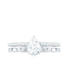 Rosec Jewels-Solitaire Lab Grown Diamond Double Band Ring