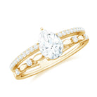 Rosec Jewels-Solitaire Lab Grown Diamond Double Band Ring