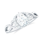 Rosec Jewels-Lab Grown Diamond Collar Engagement Ring in Infinity Shank