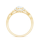 Rosec Jewels-Lab Grown Diamond Collar Engagement Ring in Infinity Shank