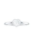 Rosec Jewels-Heart Shape Lab Grown Diamond Solitaire Ring in Split Shank