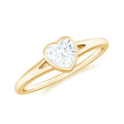 Rosec Jewels-Heart Shape Lab Grown Diamond Solitaire Ring in Split Shank