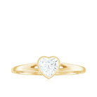 Rosec Jewels-Heart Shape Lab Grown Diamond Solitaire Ring in Split Shank