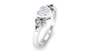 Rosec Jewels-Heart Shape Lab Grown Diamond Solitaire Celtic Ring