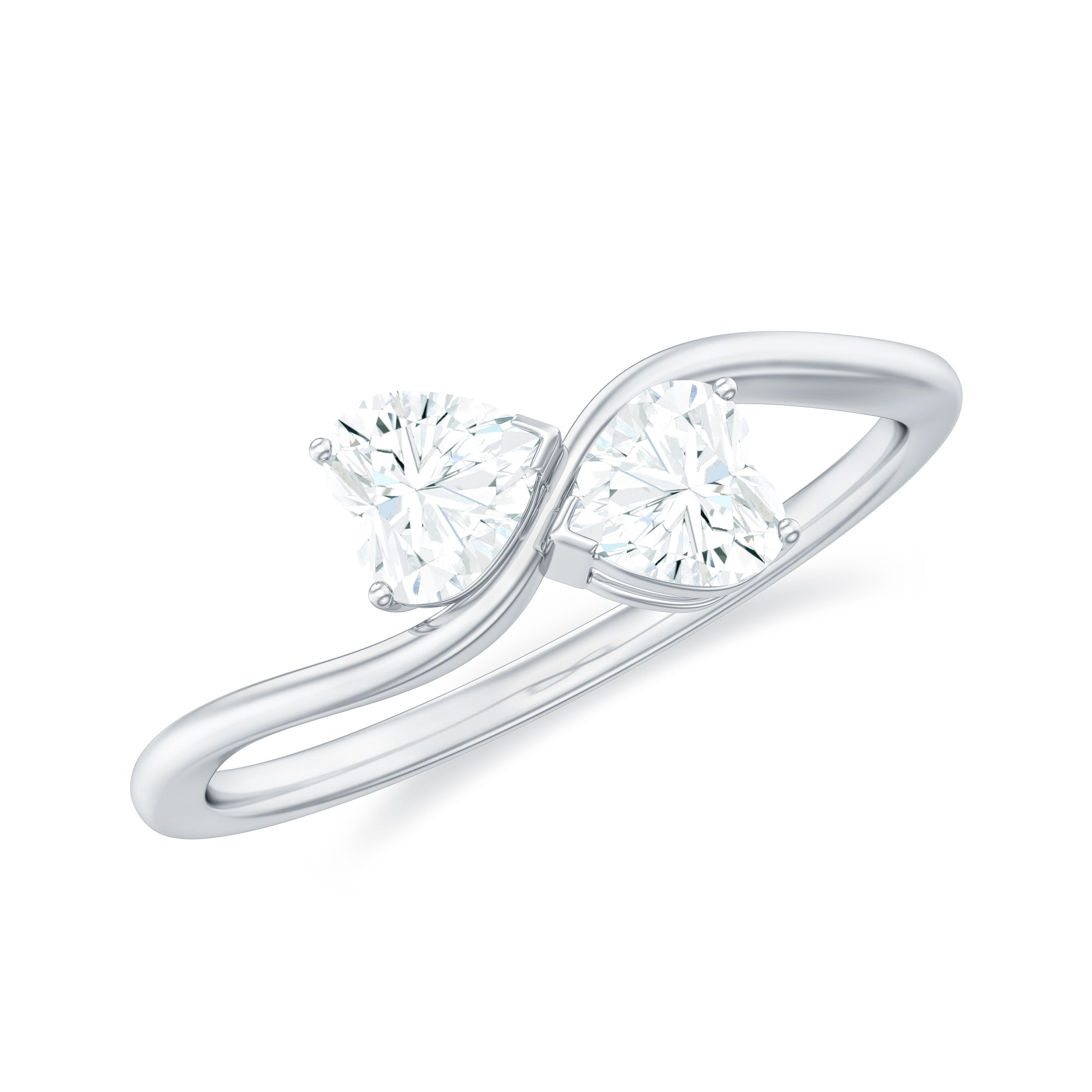 Rosec Jewels-Heart Shape Lab Grown Diamond Toi Et Moi Promise Ring