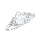 Rosec Jewels-Pear Shape Lab Grown Diamond Solitaire Celtic Ring