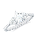 Rosec Jewels-Pear Cut Lab Grown Diamond Trio Engagement Ring