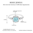 Rosec Jewels-3.25 CT Shared Prong Set Aquamarine Eternity Ring