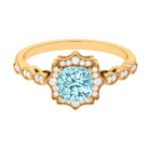 Rosec Jewels-3.25 CT Shared Prong Set Aquamarine Eternity Ring