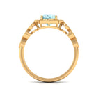 Rosec Jewels-3.25 CT Shared Prong Set Aquamarine Eternity Ring