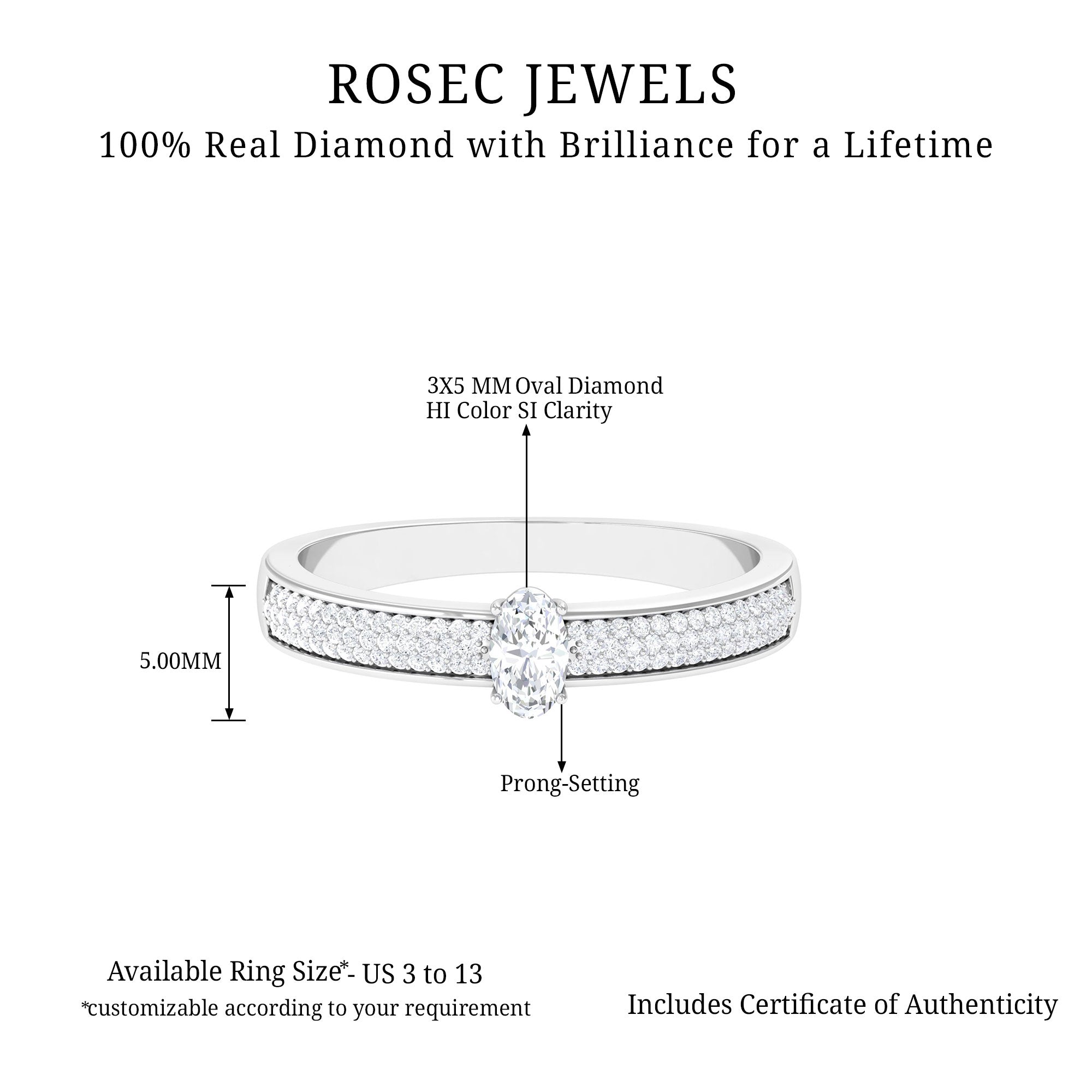 Rosec Jewels-Classic Diamond Solitaire Engagement Ring