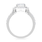 Rosec Jewels-Asscher Cut Moissanite Art Deco Engagement Ring