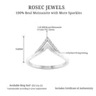 Rosec Jewels-Minimal Moissanite Chevron Enhancer Ring