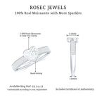 Rosec Jewels-Heart Shape Moissanite Solitaire Engagement Ring