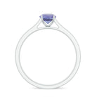 Rosec Jewels-Engagement Ring with Tanzanite and Diamond Side Stones