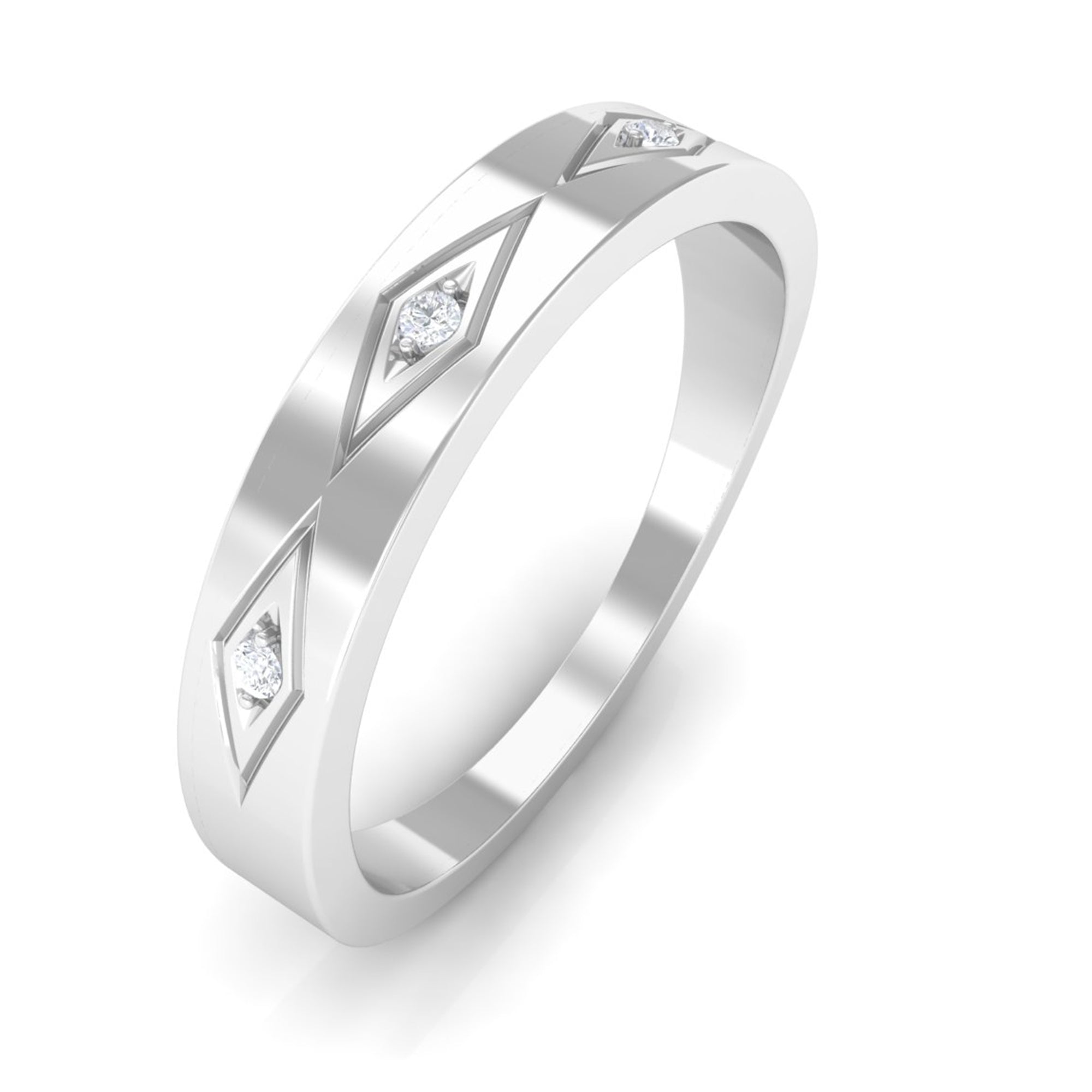 Rosec Jewels-Simple Diamond Wedding Band Ring