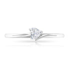 Rosec Jewels-Certified Moissanite Heart Promise Ring