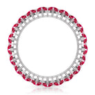 Rosec Jewels-Prong Set Lab-Created Ruby Full Eternity Band Ring