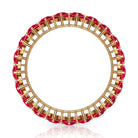 Rosec Jewels-Prong Set Lab-Created Ruby Full Eternity Band Ring