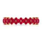 Rosec Jewels-Prong Set Lab-Created Ruby Full Eternity Band Ring