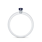 Rosec Jewels-1/4 CT Solitaire Blue Sapphire Promise Ring