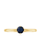 Rosec Jewels-1/4 CT Solitaire Blue Sapphire Promise Ring