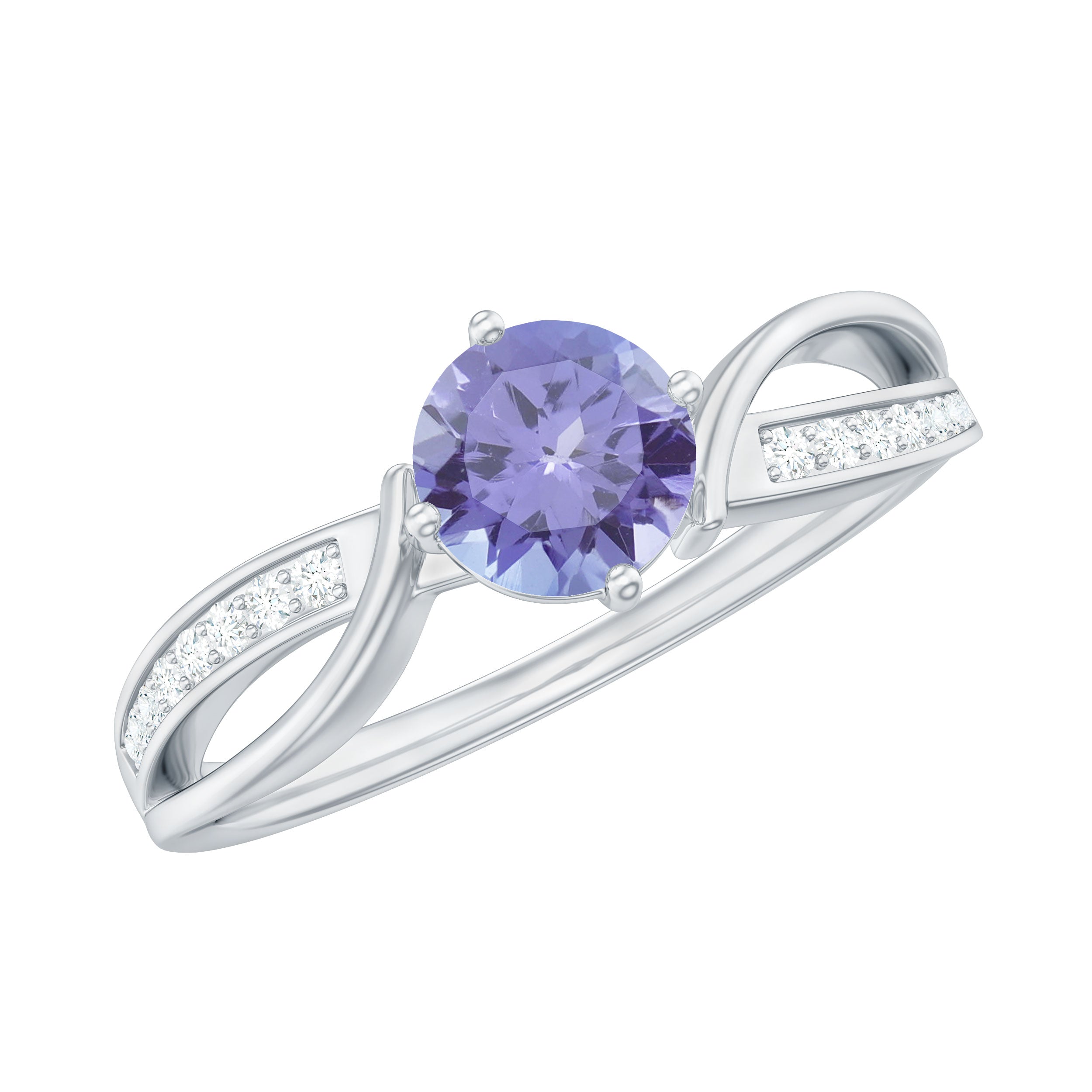 Rosec Jewels-Tanzanite and Diamond Engagement Ring