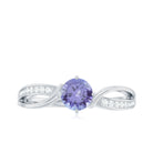 Rosec Jewels-Tanzanite and Diamond Engagement Ring