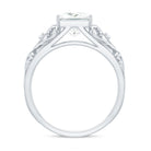 Rosec Jewels-Princess Cut Moissanite Solitaire Antique Style Ring in Gold