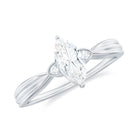 Rosec Jewels-Marquise Moissanite Simple Solitaire Engagement Ring