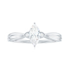 Rosec Jewels-Marquise Moissanite Simple Solitaire Engagement Ring