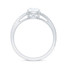 Rosec Jewels-Classic Cushion Cut Moissanite Solitaire Engagement Ring in Gold