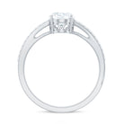 Rosec Jewels-Classic Oval Cut Moissanite Solitaire Engagement Ring in Gold