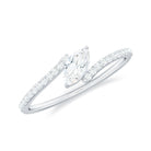 Rosec Jewels-Marquise Cut Solitaire Moissanite Bypass Promise Ring