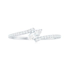 Rosec Jewels-Marquise Cut Solitaire Moissanite Bypass Promise Ring