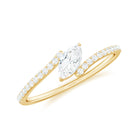 Rosec Jewels-Marquise Cut Solitaire Moissanite Bypass Promise Ring