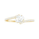 Rosec Jewels-Oval Cut Solitaire Moissanite Bypass Promise Ring