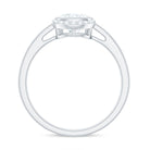 Rosec Jewels-Bezel Set Cushion Cut Moissanite Classic Engagement Ring