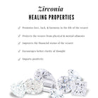 Teardrop Zircon Stud Earrings with Halo Zircon - ( AAAA ) - Quality - Rosec Jewels