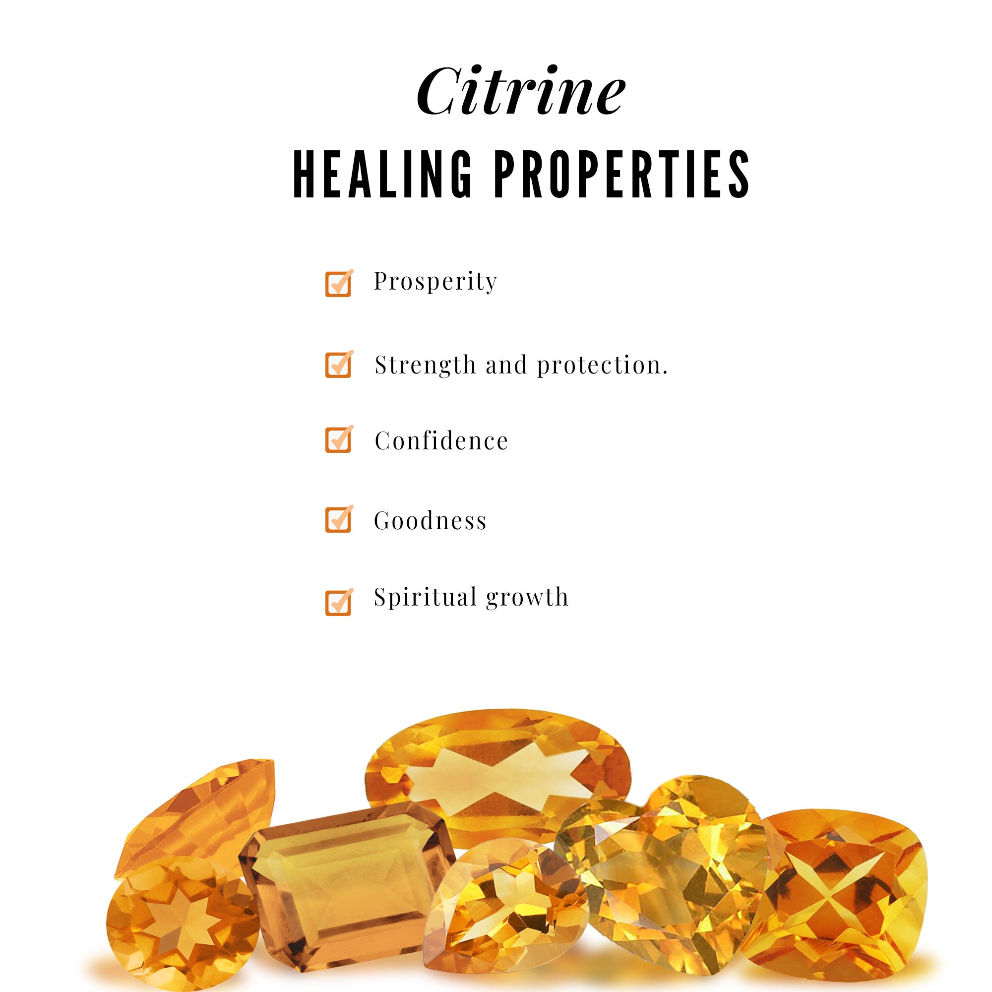 Heart Citrine Eternity Ring in Claw Setting Citrine - ( AAA ) - Quality - Rosec Jewels