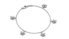 Diamond Star Chain Charm Bracelet Diamond - ( HI-SI ) - Color and Clarity - Rosec Jewels