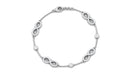 1.50 CT Moissanite Infinity Chain Bracelet Moissanite - ( D-VS1 ) - Color and Clarity - Rosec Jewels