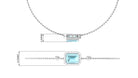 Swiss Blue Topaz Bolo Chain Bracelet with Diamond Sky Blue Topaz - ( AAA ) - Quality - Rosec Jewels