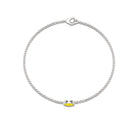 Marquise Shape Solitaire Yellow Sapphire East West Chain Bracelet Yellow Sapphire - ( AAA ) - Quality - Rosec Jewels