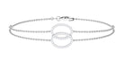 0.50 CT Diamond Eternity Chain Layered Bracelet Diamond - ( HI-SI ) - Color and Clarity - Rosec Jewels