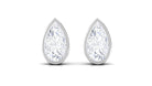 Solitaire 1/4 CT Pear Cut Diamond Stud Earrings Diamond - ( HI-SI ) - Color and Clarity - Rosec Jewels